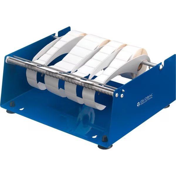 Manual Label Dispenser For Up To 12W Labels, Table or Wall Mount, Global Industrial, Mfr#: 412616